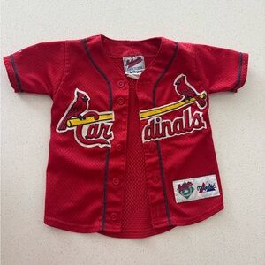 Vintage Majestic Red Cardinals Kids Jersey